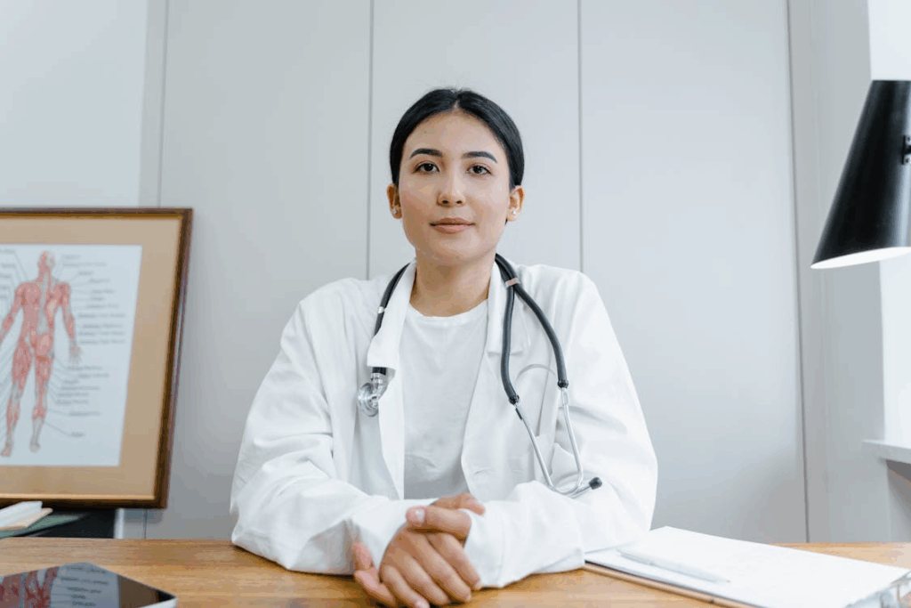 Doctor having consultation