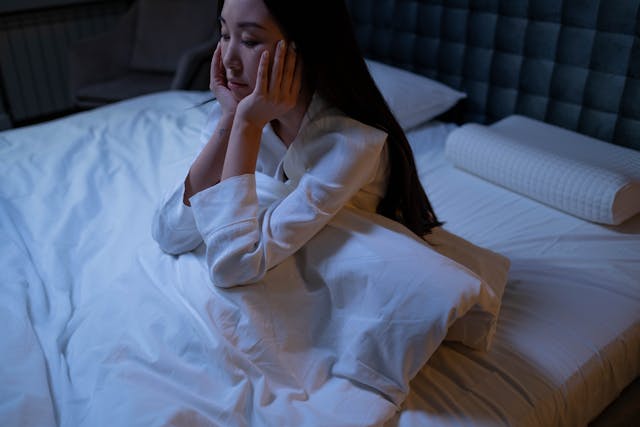 sleep deprived woman