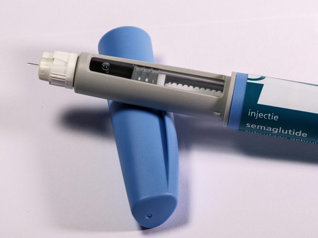 Injection of semaglutide, a GLP-1 drug