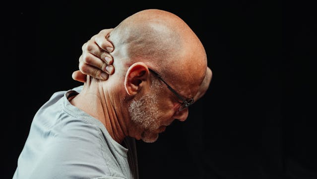 man with headache