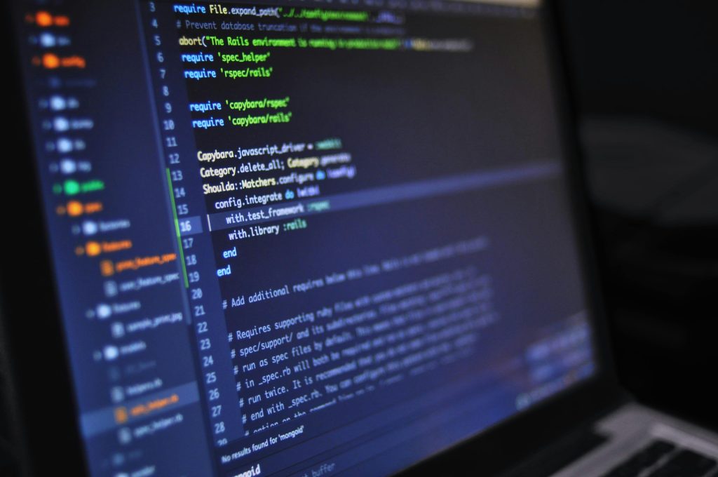 Close Up Photo of Programming of Codes
