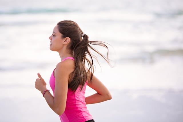 woman jogging