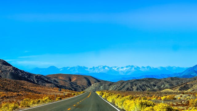 road in Nevada