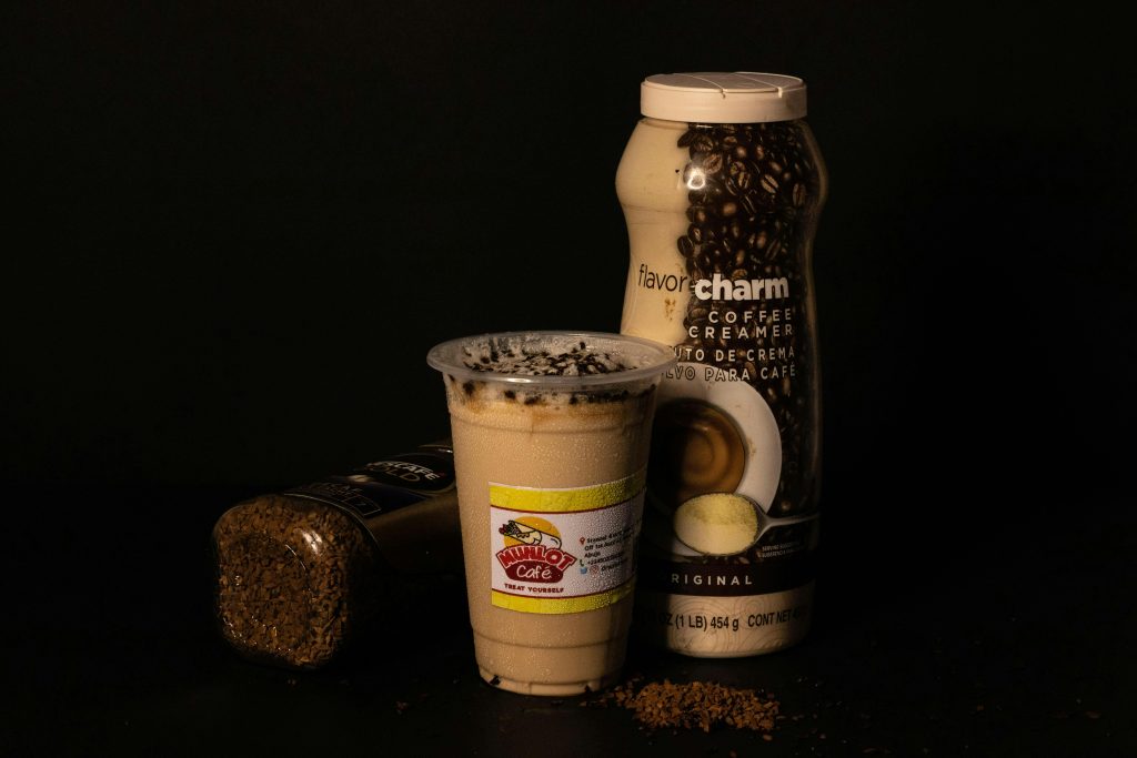 Coffee Drinks in Bottle and Cup