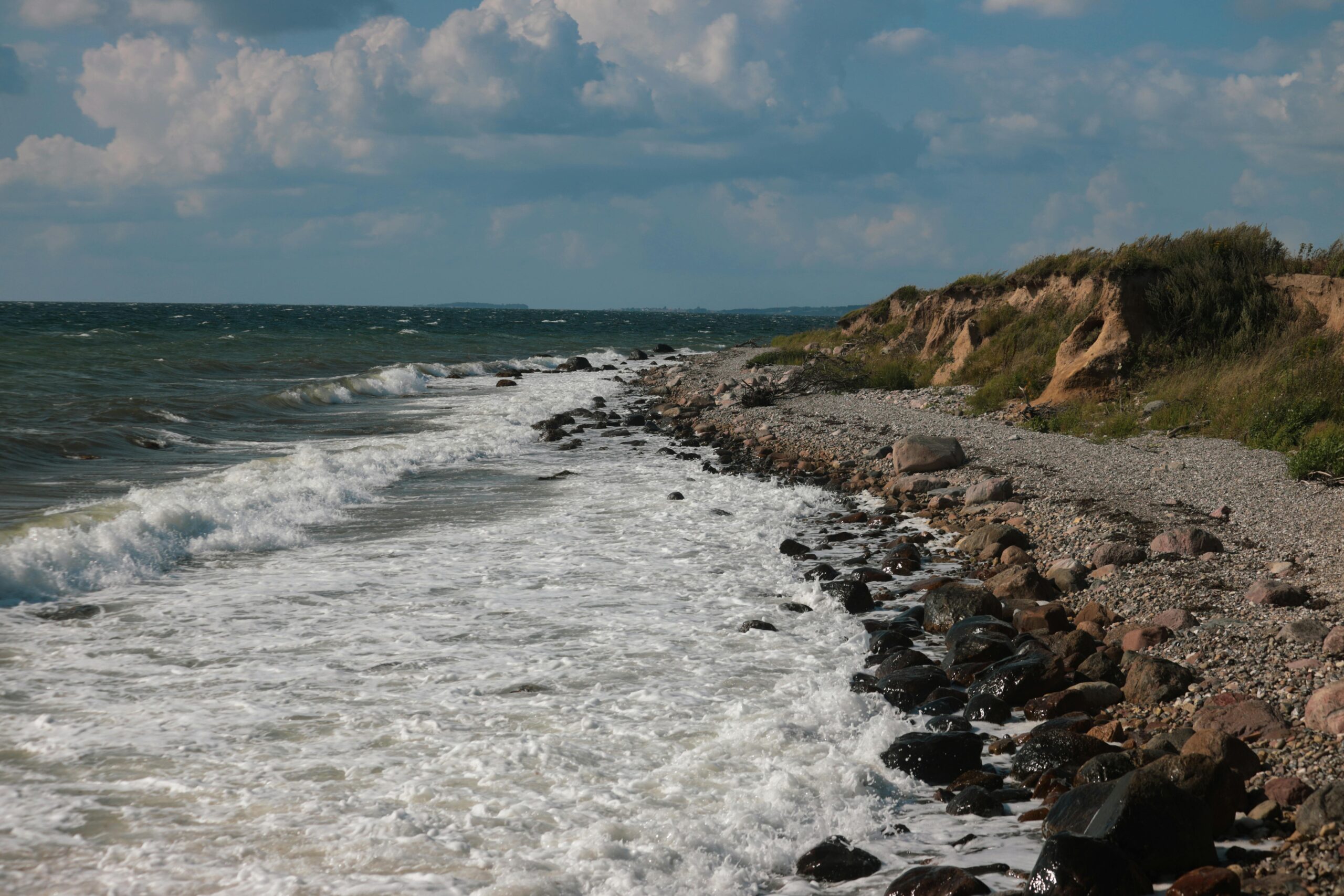 Scenic Rocky Shoreline of Ebberup, Denmark