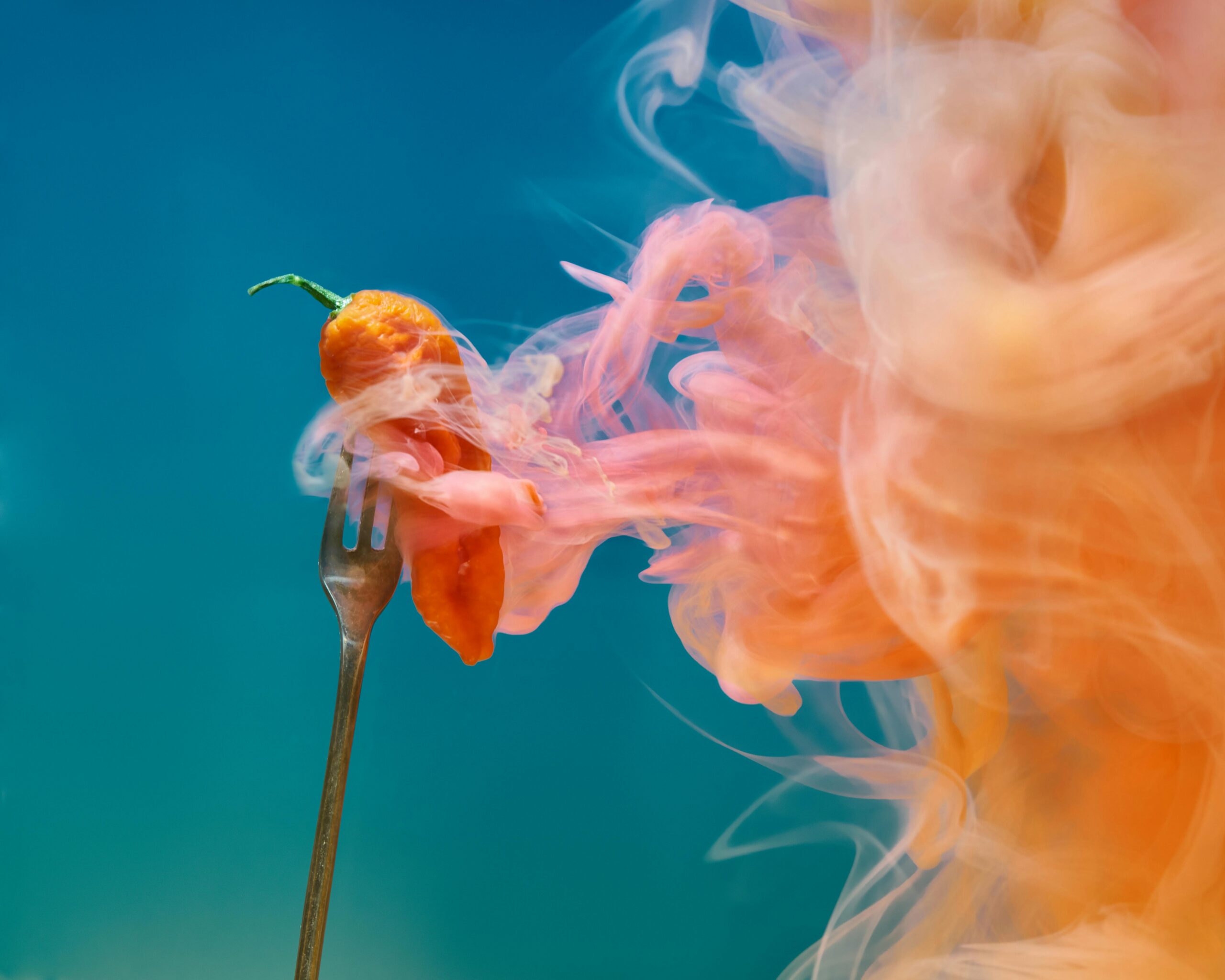 Smoking Chilli on a Fork