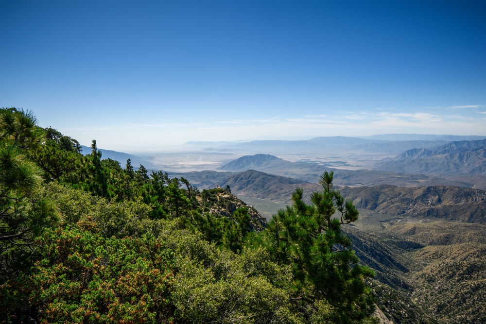 Scenic views of Santa Rosa mountains near Toro Peak in Southern California.
