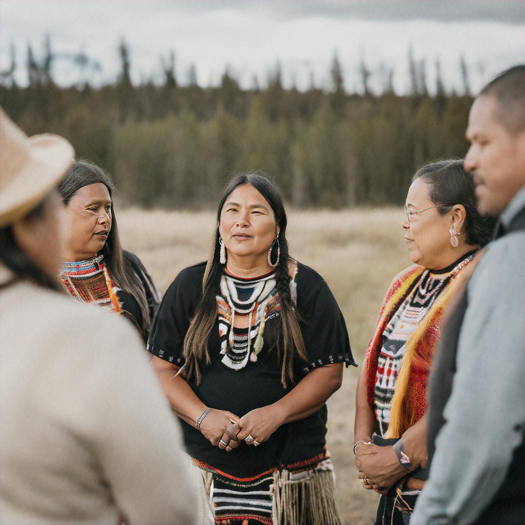 Outdoor photo of indigenous knowledge, conversations and projects with regenerating sustainability