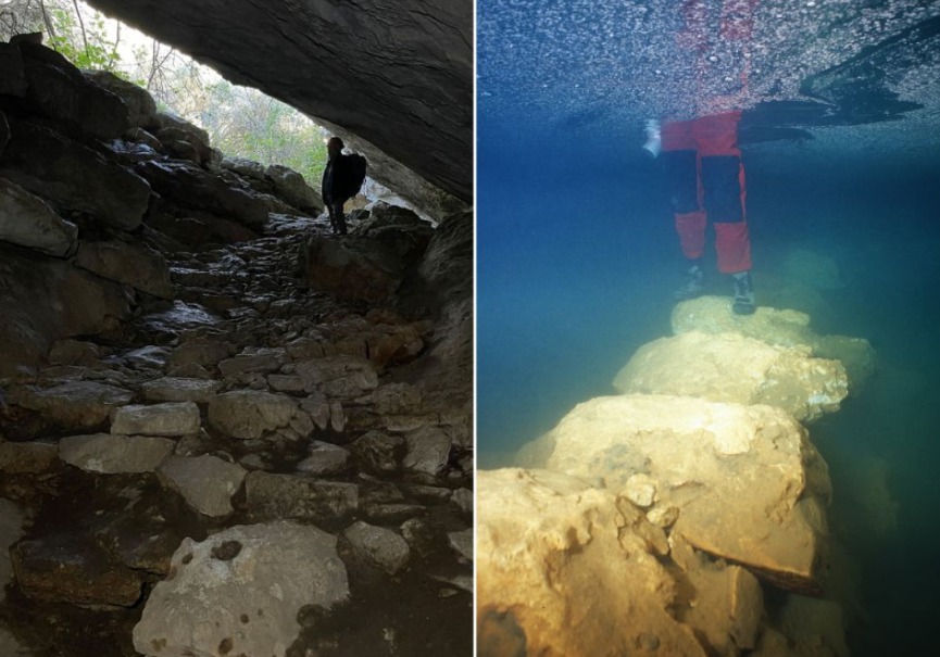 Underwater bridge found on the island of Mallorca