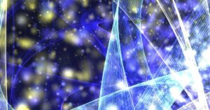 Quantum Discovery: Light Found Operating in 30+ Dimensions Colorful quantum string theory, computer generated abstract background