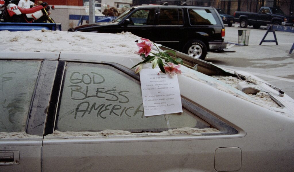 car with writing