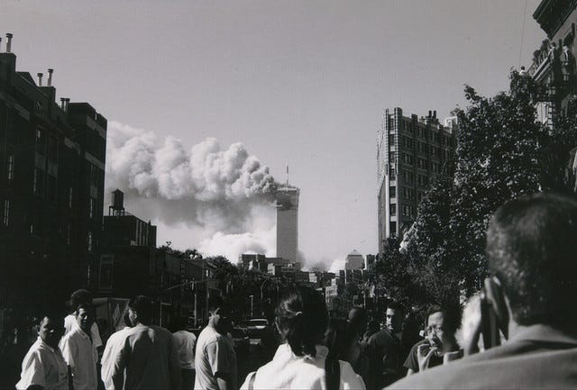 Witnessing the First Tower Collapse