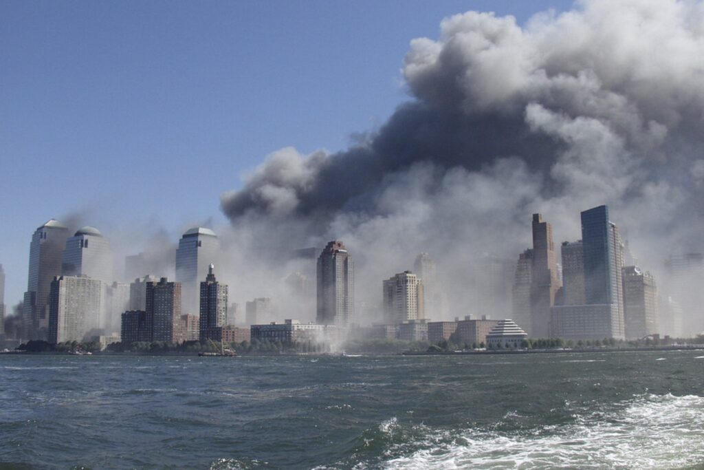 From the deck of a tugboat going across the Hudson