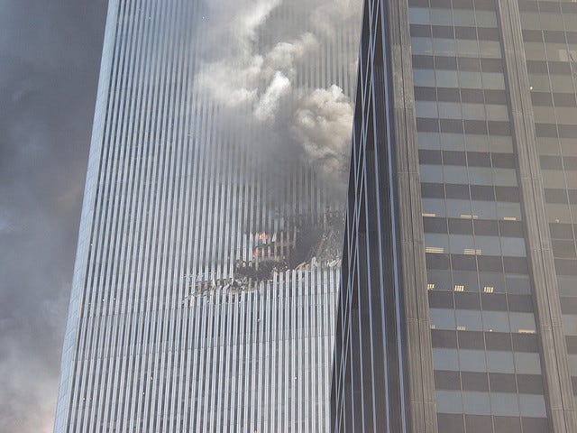 damage on building exterior