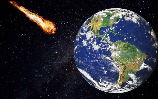 comet and Earth