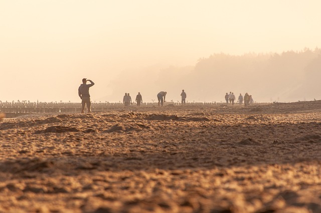 beach scene