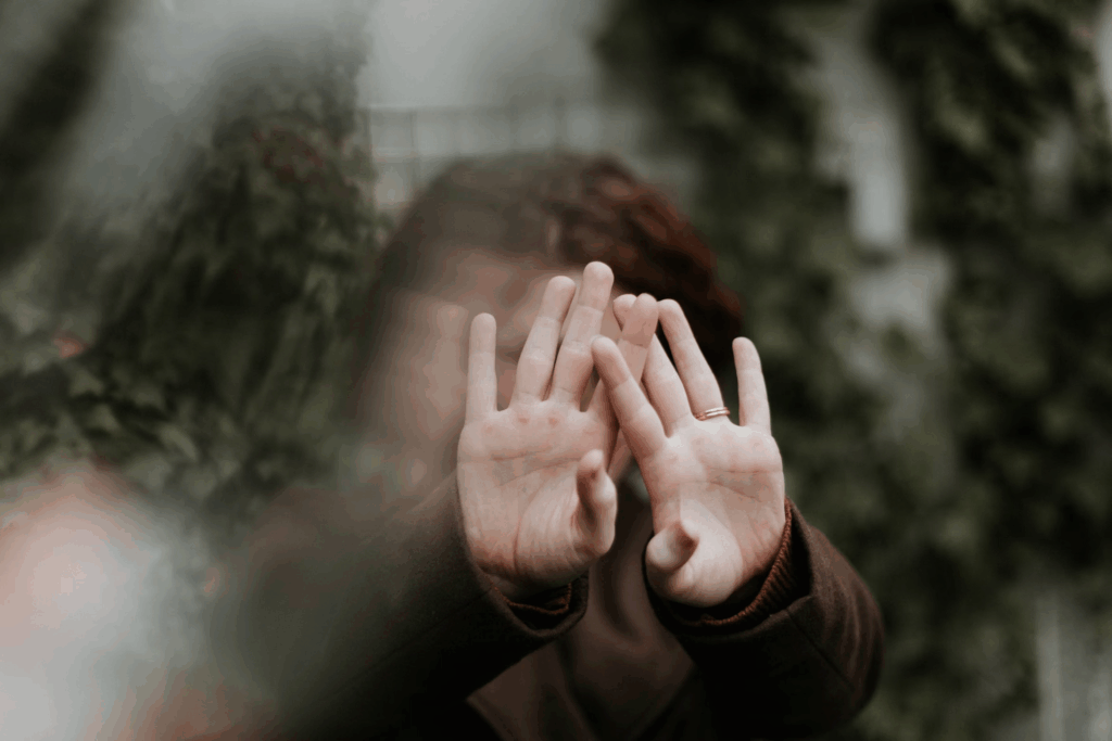 woman avoiding conflict