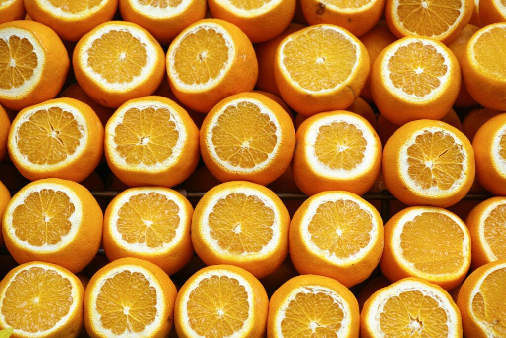 oranges sliced