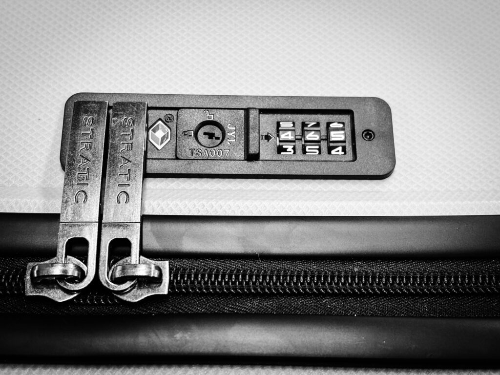 Secure TSA-Compatible Luggage Lock Close-Up
