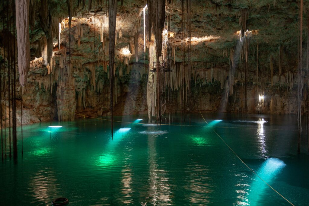 Inside a Cenote in Mexico