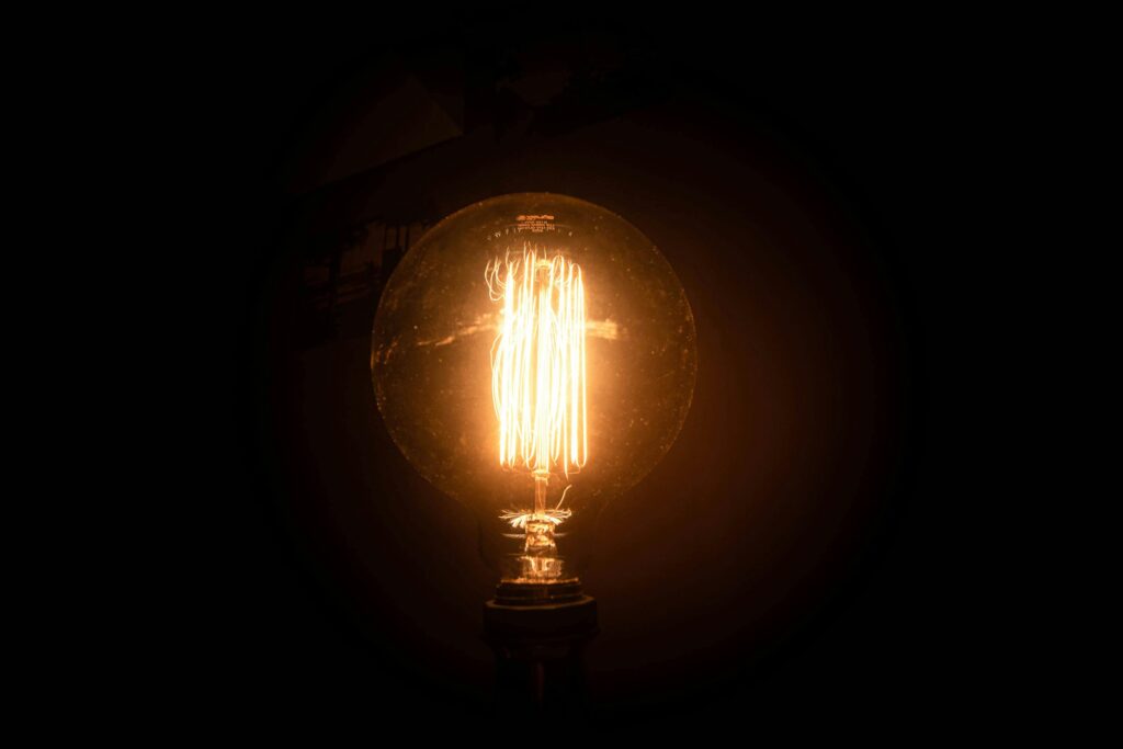 Illuminated Light Bulb
