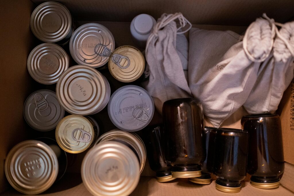 A Canned Food in the Box
