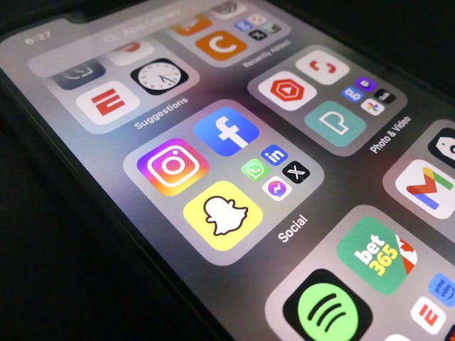 Apps on a phone