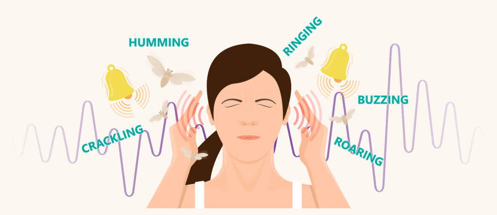 Tinnitus disorder a ringing sound in the ear hearing loss wave level anxiety test assist exam inner exposure problem circulatory nerves hair cell canal Earwax
