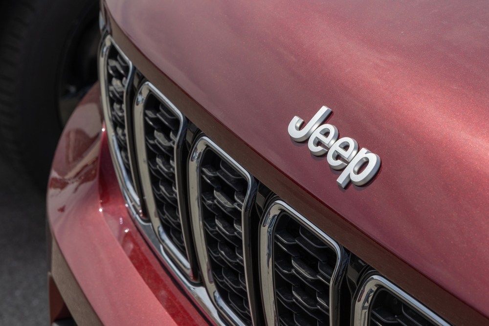 Lafayette - May 24, 2025: Jeep Grand Cherokee L Limited 4X4 at a dealership. Jeep offers the Grand Cherokee with a 3.6L VVT V6 engine. MY:2025