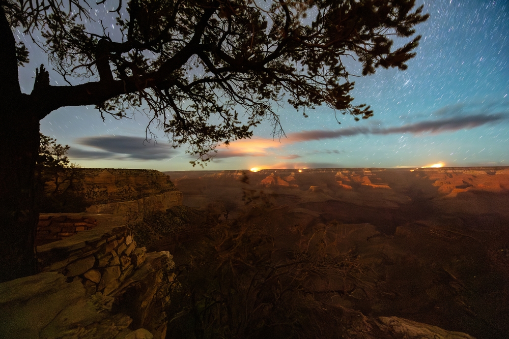 A Dragon Bravo Fire as seen from the South Rim of the Grand Canyon.