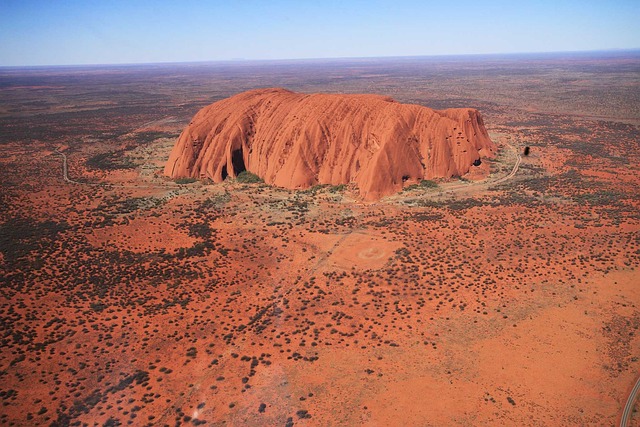 Uluru from the sky