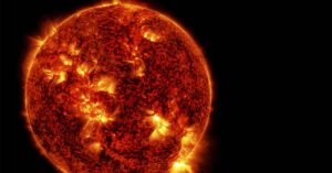 Scientists Warn: The Sun Is Starting to Destroy Starlink Satellites fiery close up image of the sun