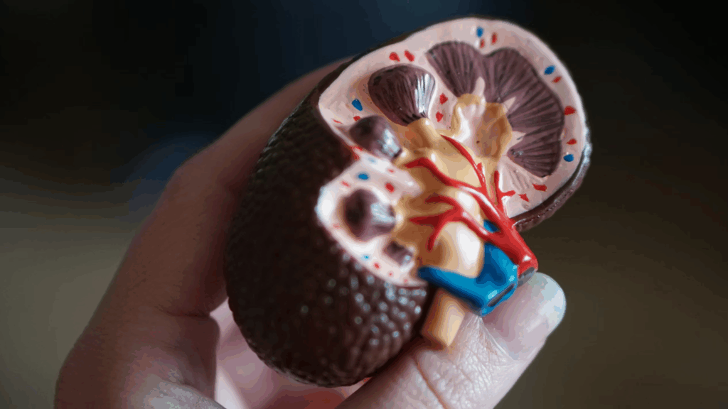 anatomical display of kidney