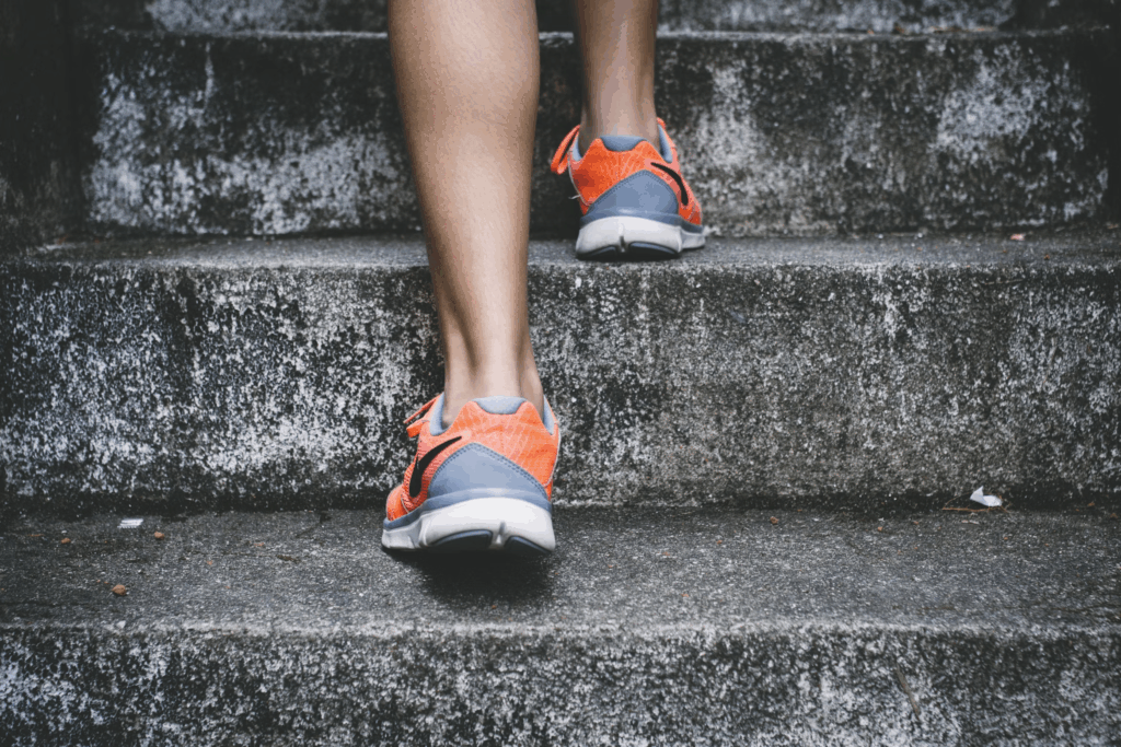 antioxidant effect walking up stairs