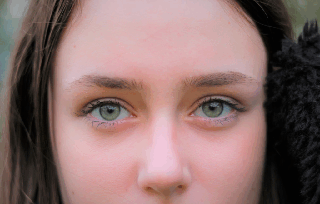 woman's face up close