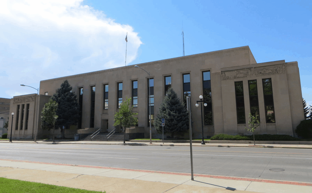 The Natrona County Courthouse at 200 N. Center in Casper, Wyoming.