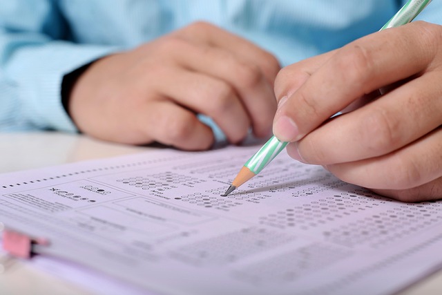 man doing test