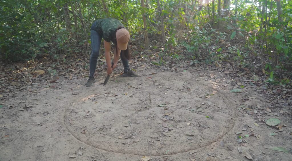 off grid villa being built