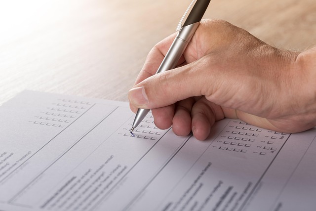 filling out test
