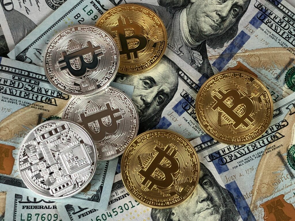 Round Silver and Gold Coins
