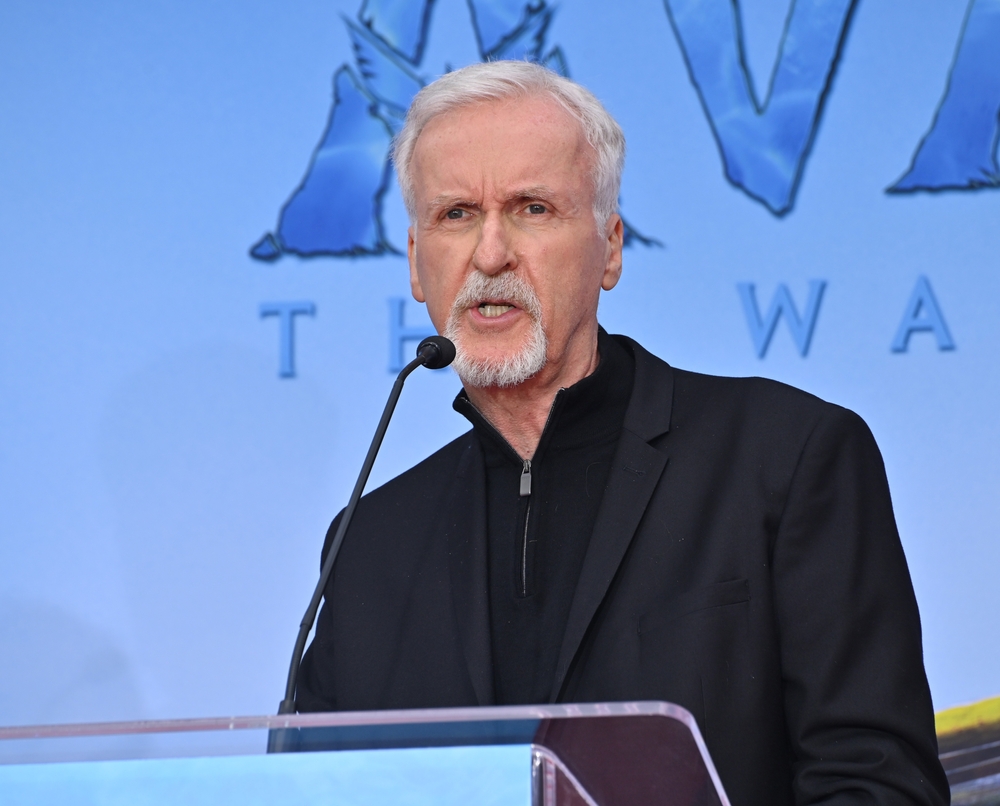 LOS ANGELES, CA. January 12, 2023:  James Cameron at hand and footprint ceremony at the TCL Chinese Theatre, Hollywood.
Picture: Paul Smith-Featureflash