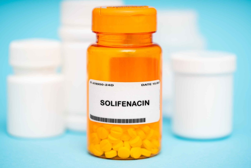 Solifenacin is a medication used to treat overactive bladder (OAB) syndrome. It works by relaxing the bladder muscles, reducing urinary frequency, urgency, and incontinence. 