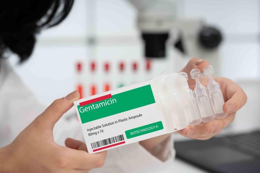 Gentamicin: Antibiotic from the aminoglycoside class used to treat various bacterial infections.