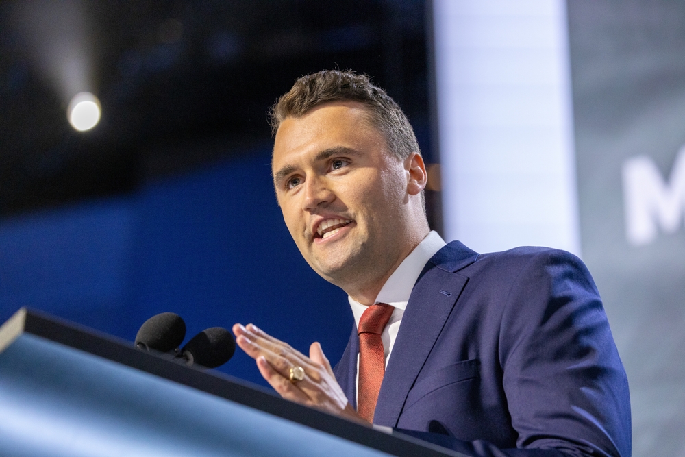 Milwaukee, Wisconsin - July 15, 2024: Turning Point USA CEO Charlie Kirk at the Republican National Convention.