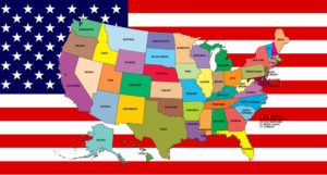 America's Best States for 2026: See How Your State Measures Up According to New Report Map of US overtop of US Flag