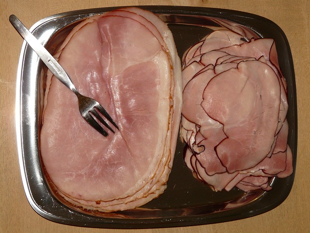 plate of processed meat
