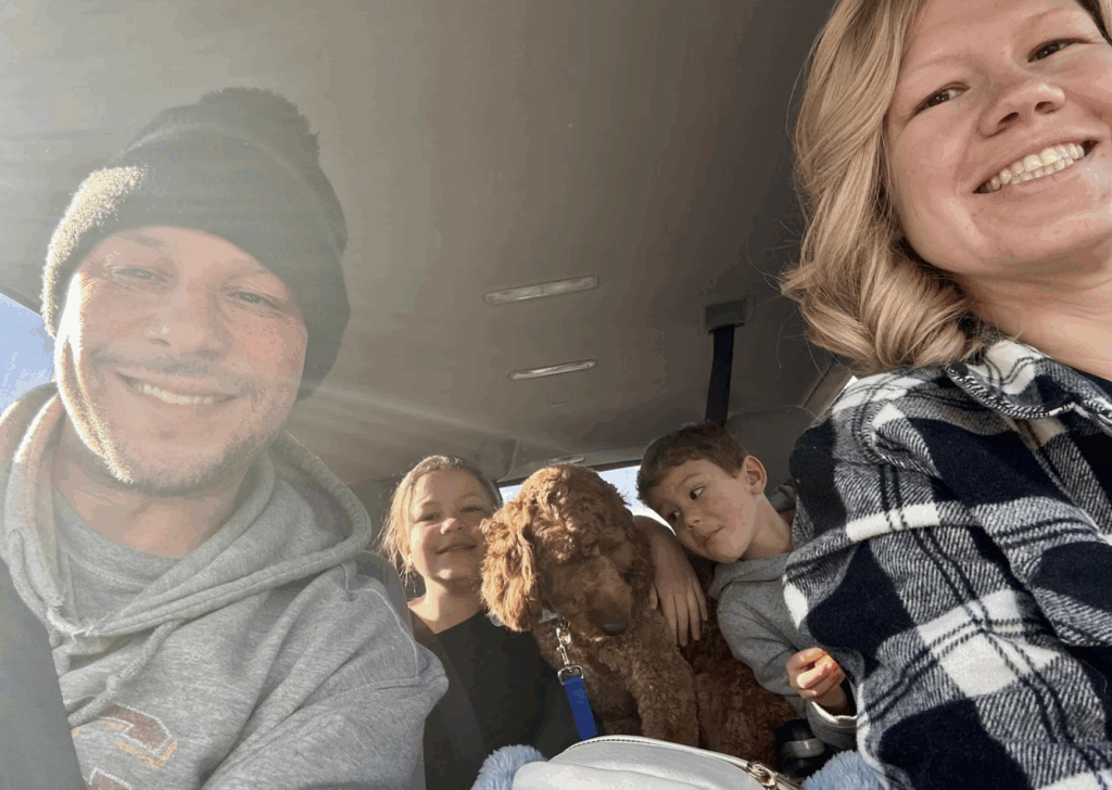 Jessica Gilbert and her family