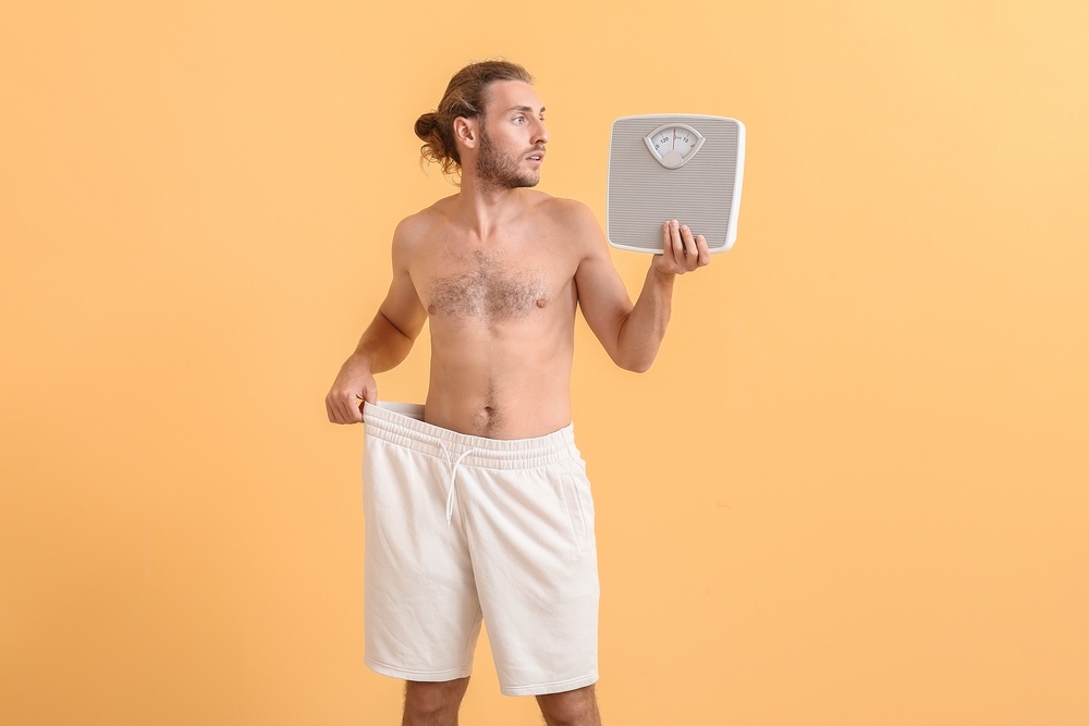 A man with a sudden loss problem in the color layer. Symptoms of diabetes