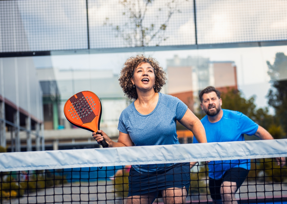 Mixed doubles combines Padel on the outdoor court.