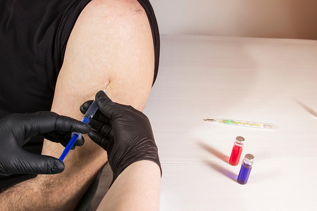 person getting a vaccine